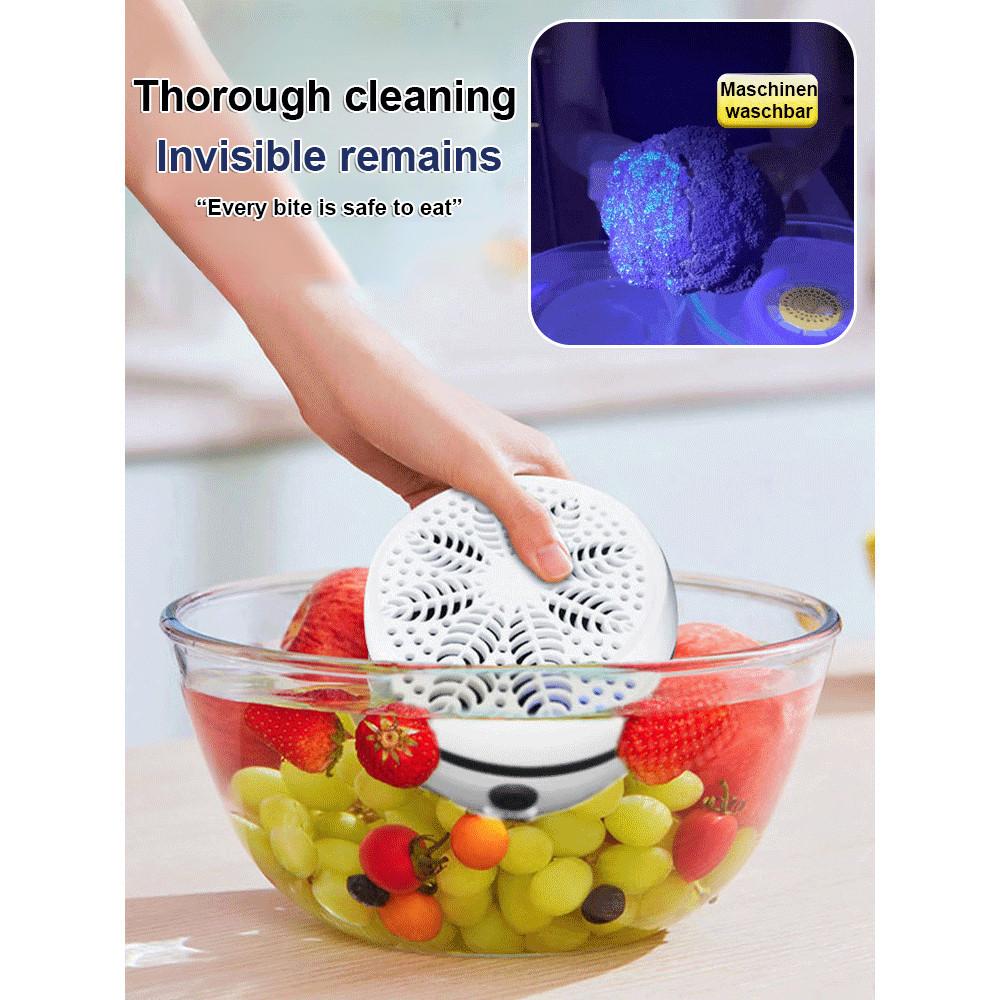 Portable Wireless Kitchen Fruit Washer Small Household Sterilizer Food Cleaner Automatic Fruit Vegetable Washing Machine