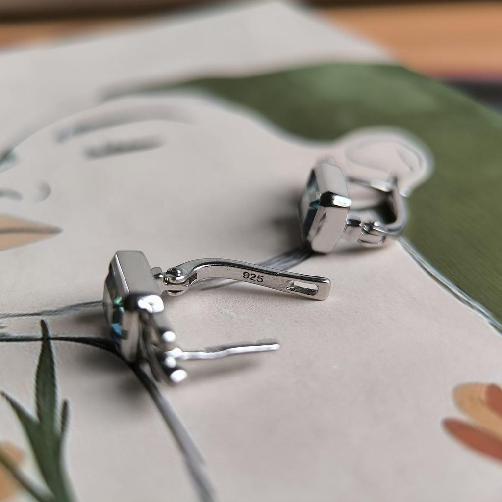 Boucles d'oreilles en argent avec topaze mystique 2,733 ct (2190189)