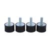 Keenso "4-Pack" Rubber Vibration Insulated Mount Isolator Mount 4pcs M8 M6 Anti-Vibration Isolator Mount Silent Block Boat Bobbin (VD30*20 M8*23)