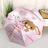 Sugarbunnies, Recipes Automatic Open/Close Umbrella-Cute Umbrella with Cute Design, Portable 3-Fold Compact Umbrella for Men & Women, Hallow