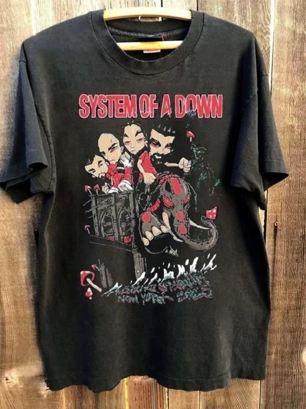 System Of A Down Metlife Stadium New York Tour 2025 short sleeve shirt S-5XL Unisex T-Shirt XXXL
