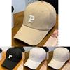Letter P The Embroidery Mens Summer Sun Protection Baseball Cap Breathable Hat