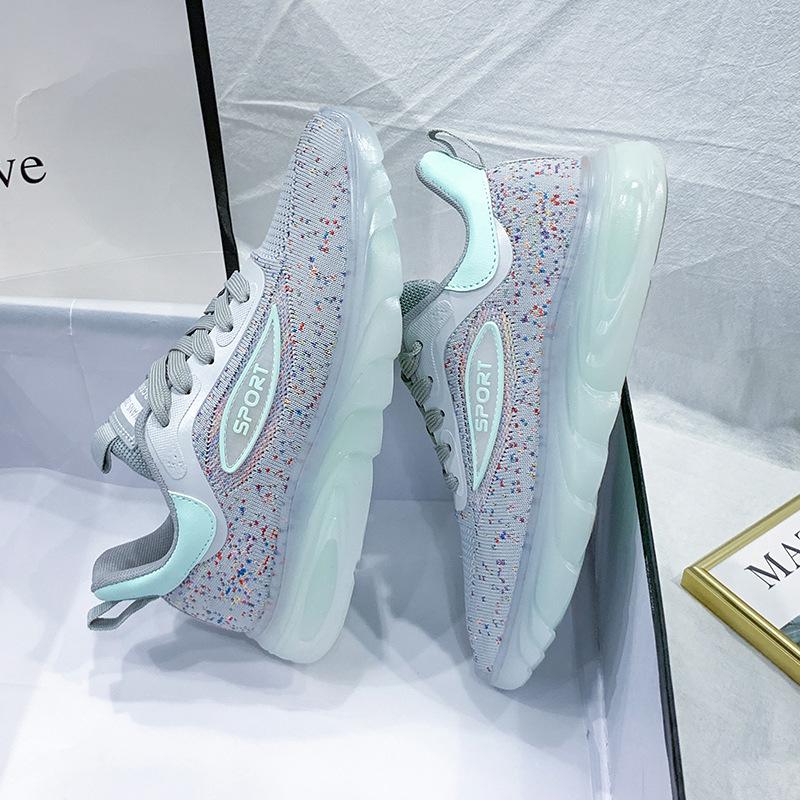 Women 'S Sneakers Tennis Female Breathable Mesh Luminous Sports Shoes Lightweight Running Luxury Designer Shoe Woman Trainers