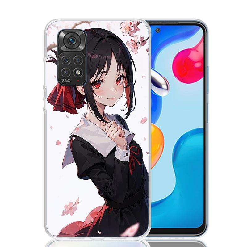 Kaguya Sama Shinomiya Handyhülle Für Xiaomi Redmi Note 15 14 13 12S 12 Pro Plus 11S 11E 11 11T 10S 10 Kunst Weiche Musterabdeckung Rot