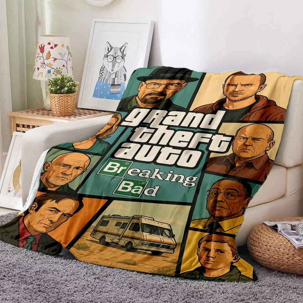 Gta Bad Flannel Blanket Throw Blanket Soft Warm Sofa Bed Camping Home Decor Unique Christmas Gift C9211712