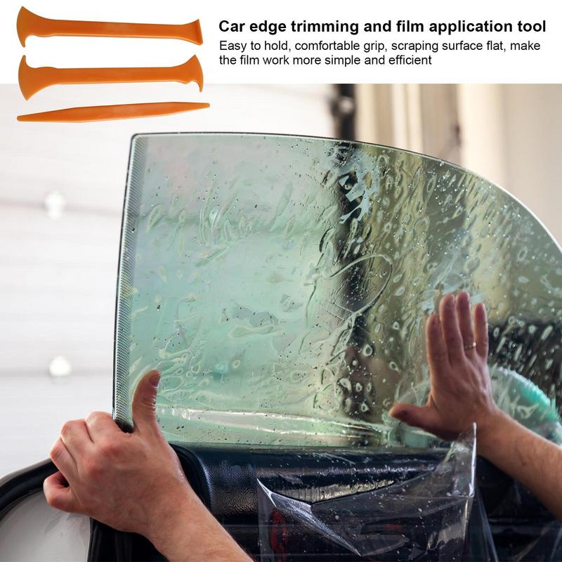 Wrap Kit Tools Wrap Tools Car Wrapping Kit 3Pcs Include Seam Tucking Small Scraper Car Coat Scraper Axe Edge Tool For Car Film