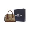 Coach ANDREA CARRYALL Coated Canvas With Smooth Leather Tote Bag, Shopping Bag, Shoulder Bag, Handbag Small Women's CP083-IME74