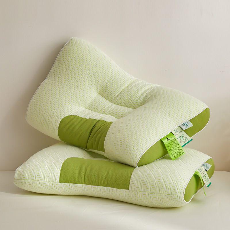 1pc High Quality Knitted Massage Neck Pillow | SPA Massage Neck Pillow, Core Non-Collapsing Knitted Pillow Core