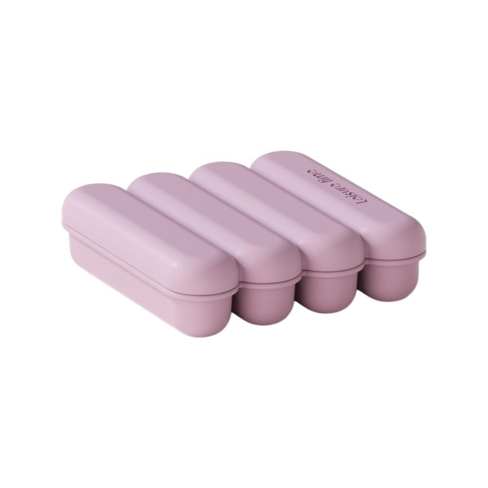 Durable 4-Grid Long Ice Block Mold DIY Food Grade Silicone ICE Cream Mold with Cover Easy Release Ice Beverage Mate Freezer Use