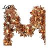 Bendable Wire Leaf Vines 78 Inch Fall Maple Leaves Tinsel Garland Shiny Metallic Twist Reusable Foliage for Weddings Garland Hanging Decoration