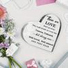 Dandelion Heart Commemorative Gift, Elegant Acrylic Mourning Gift Center DecorationFestival Statue Decorations