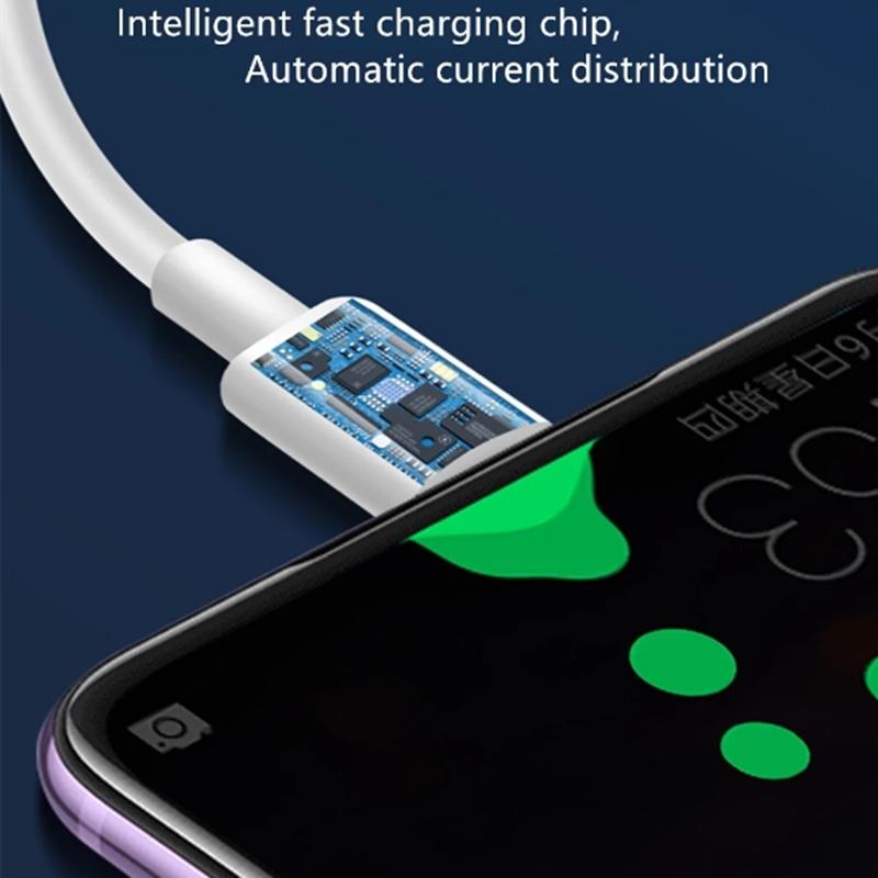 3pcs 6A USB Type C Fast Charging Cable Data Cord For Huawei Mate 50 60 Honor OPPO vivo Quick Charing USB C Cables