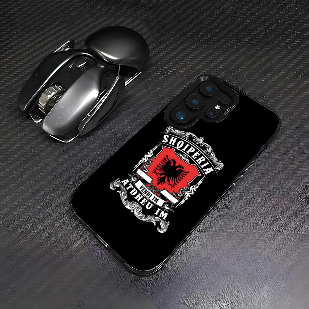 

Albania Albanians Flag Phone Case For Samsung S26 S25 Plus S20 S20 Plus S22 Ultra S23 FE S21 Plus S21 Ultra Colorful Cover Galaxy Note20 Ultra