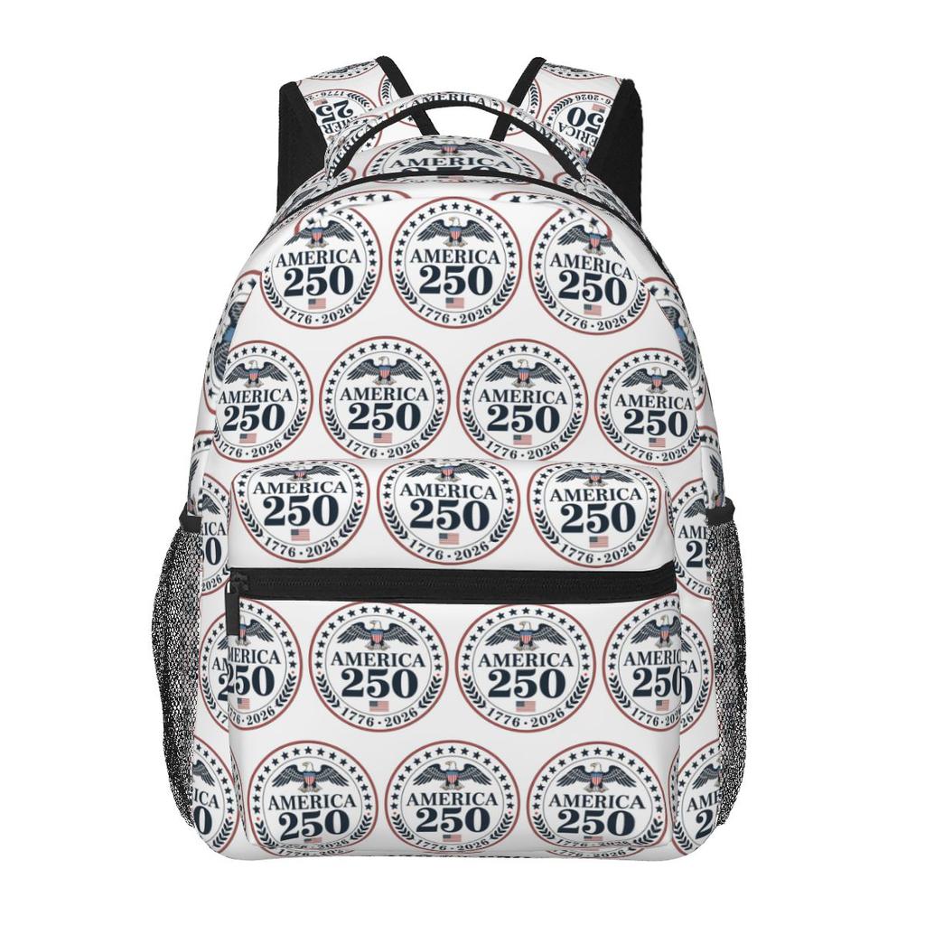 USA 250th Anniversary 1776-2026 American Flag Backpack Student Boys Girls BookBag Children School Bag Shoulder Bag for Men Women
