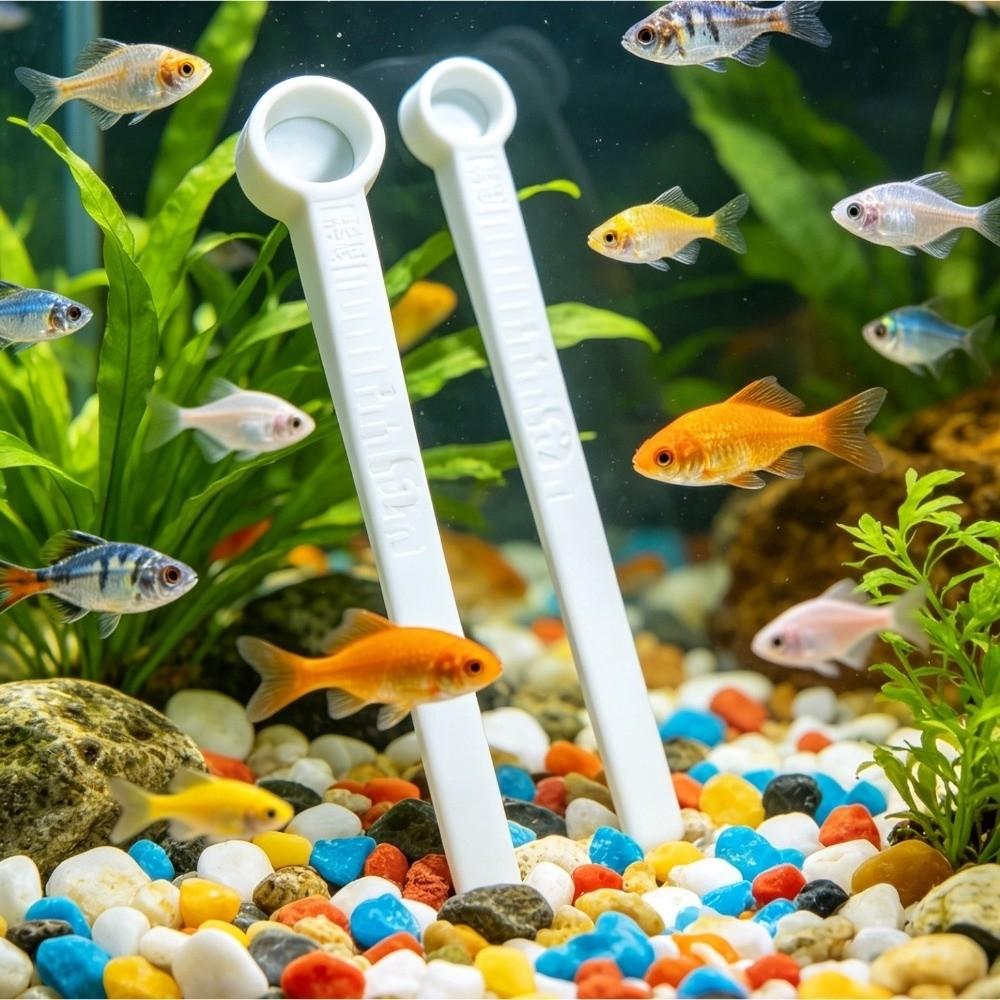 3Pcs Precise Scale Aquarium Feeding Scoop Fish Feeding Tool  for Aquariums & Fish Tanks