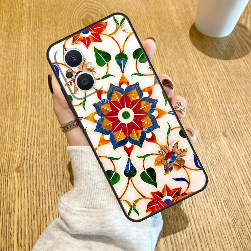 Moroccan Tile Funda For OPPO Reno 10 11 12 13 14 Pro 14F 13F 12F 11F 7 8 Lite OPPO Find X5 X8 X9 Pro Case