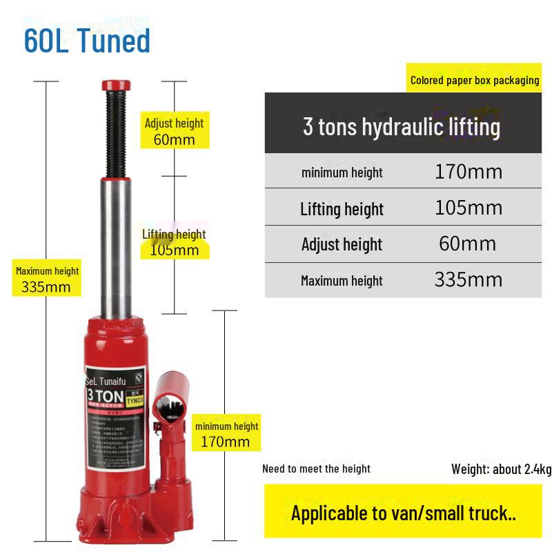 Hydraulic Car Jack for Off-Road Tire Changes (2T/3T)