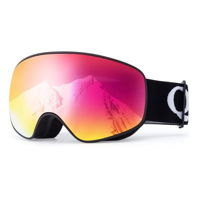 Kids' Anti-fog UV400 Ski Goggles M/L - Black