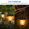 12 Led Outdoor Solar Flame Light Ip65 Waterproof Dancing Flashlight For Garden Pools Paths Patios