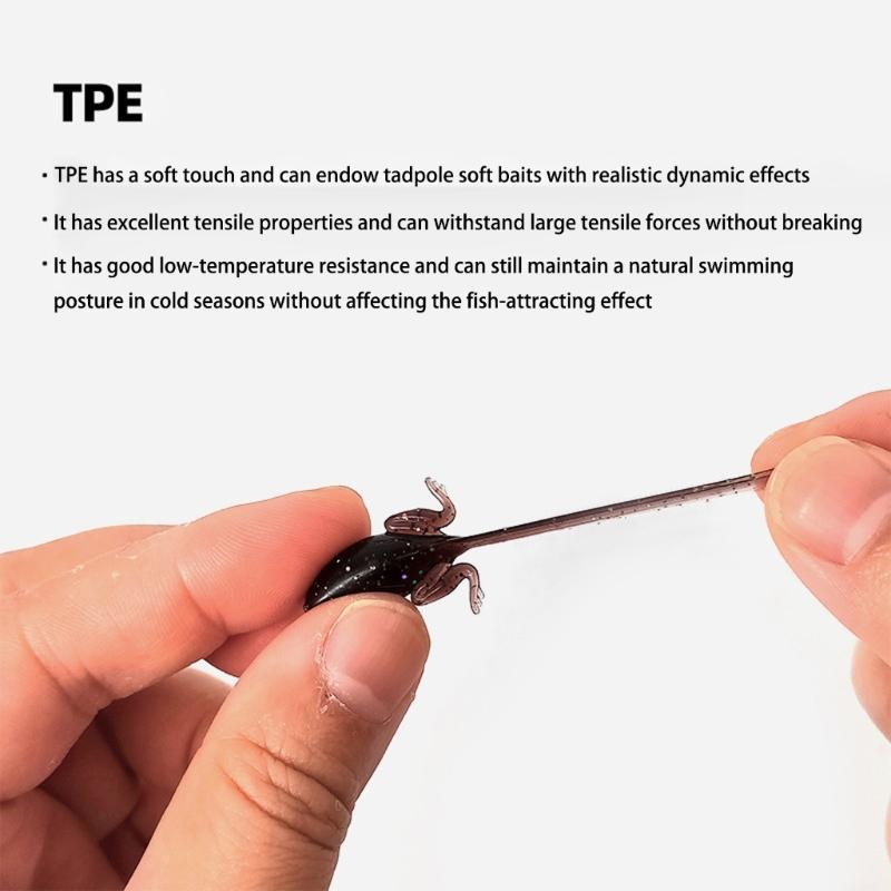10pcs Tiny Baits Simulation Baits Realistic Artificial Baits Fishing Tackle Soft Fishing Lure with Hook