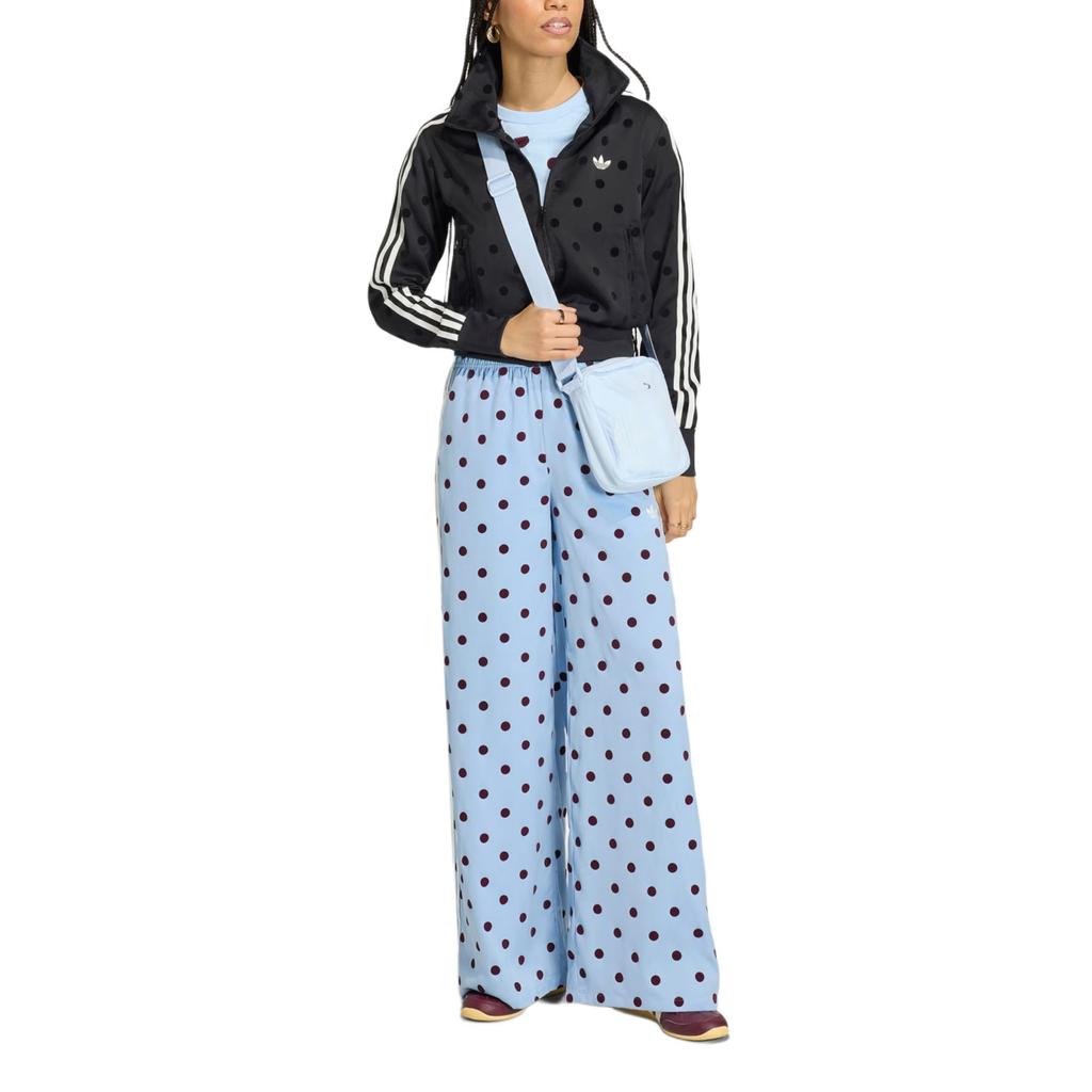 adidas Origineel SATIN POLKA DOTS WIDE LEG PANT Casual Broek Dames KV1170