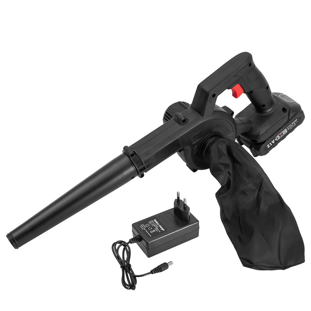 Laubbläser mit Lithiumbatterie, 21000 U/min, langlebiger Betrieb für nasse Blätter und die Gartenreinigung, elektrisches Gebläse