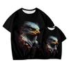 Eagle 3D Printed Shirts Summer Adult Kids Apparel