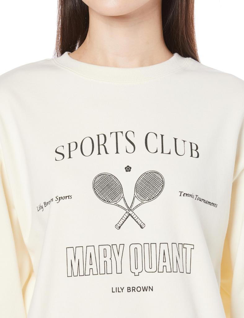 Lily Brown MARY QUANT Loose Sweatshirt LWCT241121 White Women's