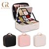 Travel Bags Box Led Light Large Capacity Makeup Case Storage Bag Waterproof PU Cosmetic Case with Led Lights and Mirror