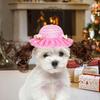 Dog Hats Cute Funny Clothes With Wig Breathable Hats For Cats For Pet Puppy Birthday Party Halloween Winter Sun Beach