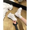 Sheepskin version~ Ann classic Velcro thick-soled heightening Velcro board shoes women's 2025 new casual little white shoes