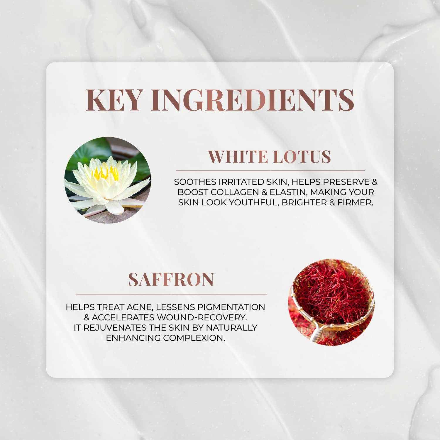 Отбеливающий крем для лица с SPF 30+ Крем-усилитель сияния шафрана и белого лотоса — фото 3