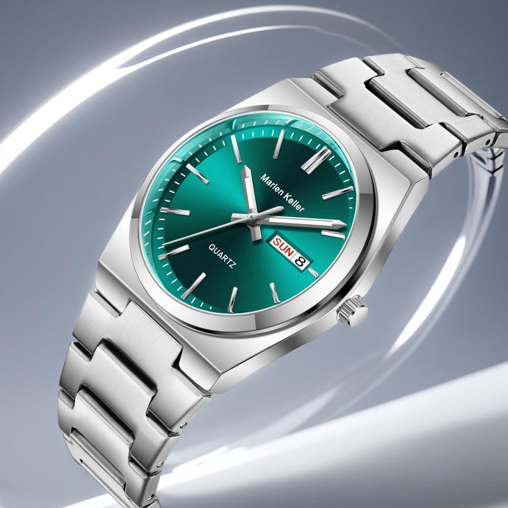 Luxury Quartz Man Wristwatch Sport Men Watches Waterproof Luminous Date Week Stainless Steel Men's Watch