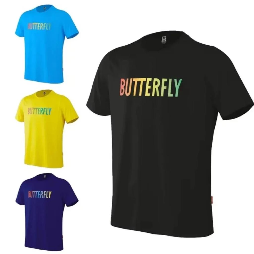 ZX Tee Butterfly New Table Tennis Sports Round Neck Short Sleeve 827 Simple Casual Sports T-shirt Short Sleeve Genuine Mens T Shirts