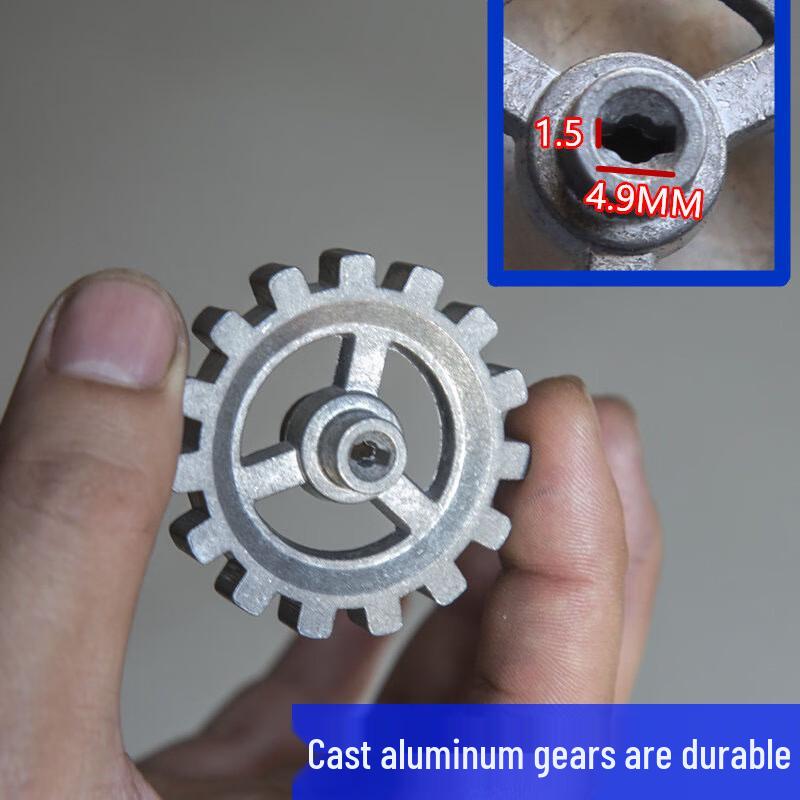 Самодельная автоматическая вертелка для барбекю, шестерня из литого алюминия