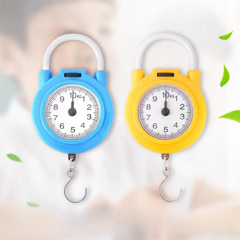 

2Pcs Portable Kitchen Scale Round Without Burr Iron Hook Scale Safe Food Scale Kitchen Supplies Scale Kitchen Scale жёлтый/синий