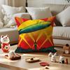 Band LLed ZZeppelin Cushion Cover Silky Short Plush Invisible Zipper Dustproof Sofa Pillow Case for Home Decor