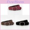 Retro Leather Belt For Women With Round Buckle And Pin Closure Ideal For Dresses And Outerwear