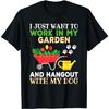 Funny Gardening Dog Lover Gardener Garden Plants Men Women T-Shirt