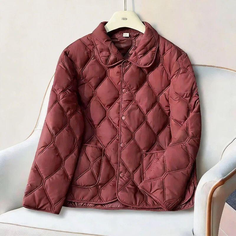 Diamant Mittleren Alters Damen Baumwolljacke Herbst/Winter Koreanischer Stil Leicht Business Casual Warm Vielseitig