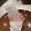 Compatible Frosted Ultra-thin Phone Case for iPhone 14 Promax, 15, 16, 17 with Built-in Lens Film.