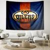 Energiegeladene Oilers Teamgeist Wandteppich, Einzigartiges Design Wandteppich, Wanddekoration für Schlafzimmer, Wohnzimmer, Spielzimmer, Herzliche Fan-Feiertagsgeschenke