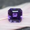 5.90 Ct Natural Purple Tanzanite Perfect Square Cut CERTIFIED Loose Gemstone