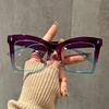 Blue Light Women's reading glasses Large Rectangular Filter Spectacle Spectacle Optical 0 Presbyopic Magnifying Square +6.0 Stylish ~ Eyeglass