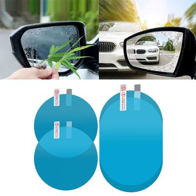 2ks Anti-fog auto zpětné zrcátko průhledná ochranná vodotěsná fólie