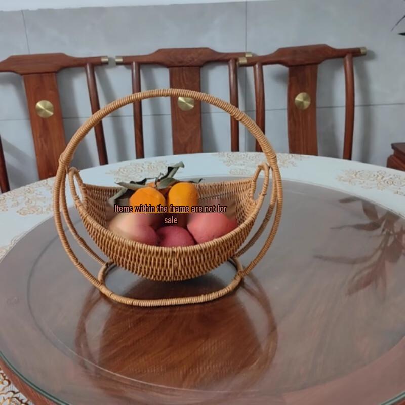 Kreativer doppellagiger gewebter Bambus-Obstkorb