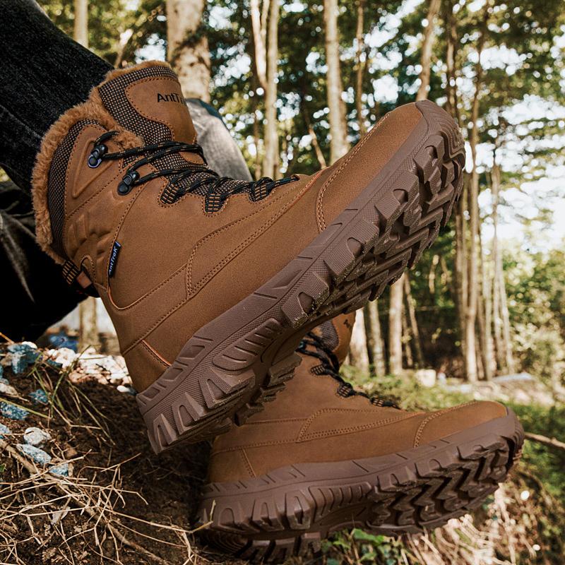 Men Warm Lined Outdoor Hiking Shoes Outdoor Shoes Everyday Walking and Casual Wear Commuting and Travel Daily Wear Sizes 39-47