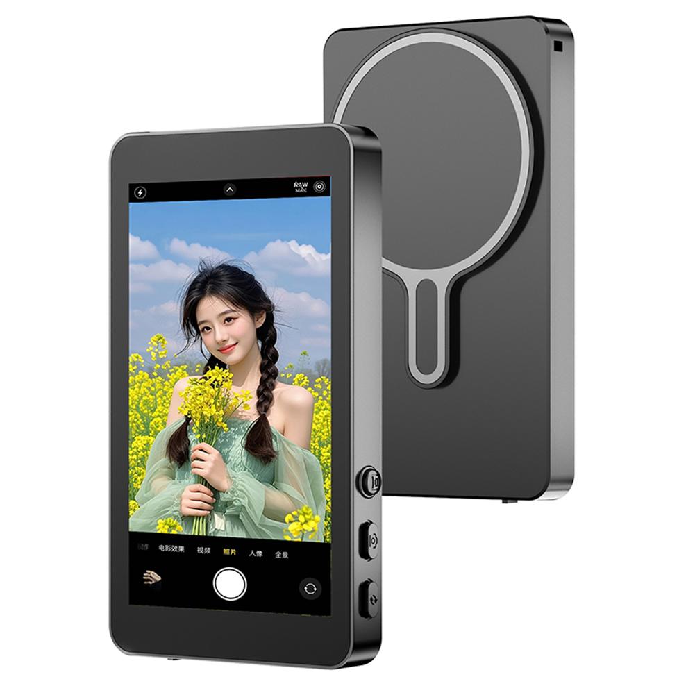 Smartphone Kabelloser Magnetischer Monitorbildschirm Für Smartphone Vlog Live-Streaming Videoaufnahme Bildschirm Telefon Rückkamera Selfie