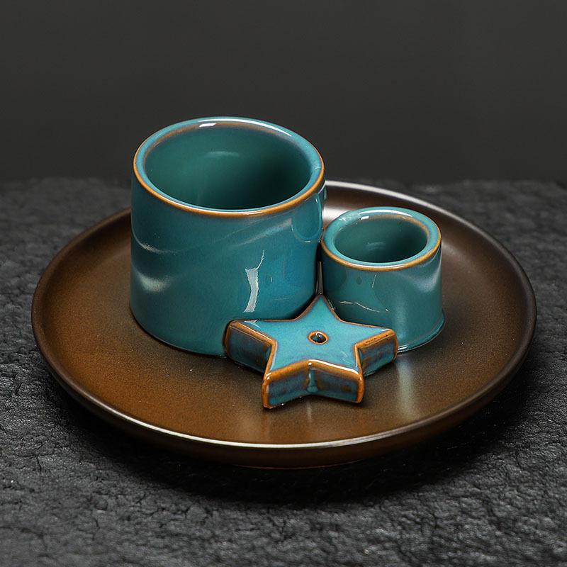 

Ceramics Desktop Bookshelf Living Room Nordic Style Yoga Decorative Ambience Decor Crafts Censer Peruvian Sacred Wood Bar Incense Tray