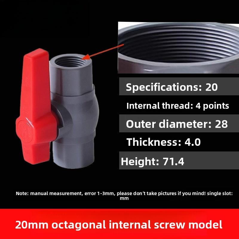 

20/25/32/40/50mm Grey PVC Pipe Connector Straight Elbow Tee Water Pipe Adapter Aquarium Water Supply 4 5 6 Ways Joint Ball Valve